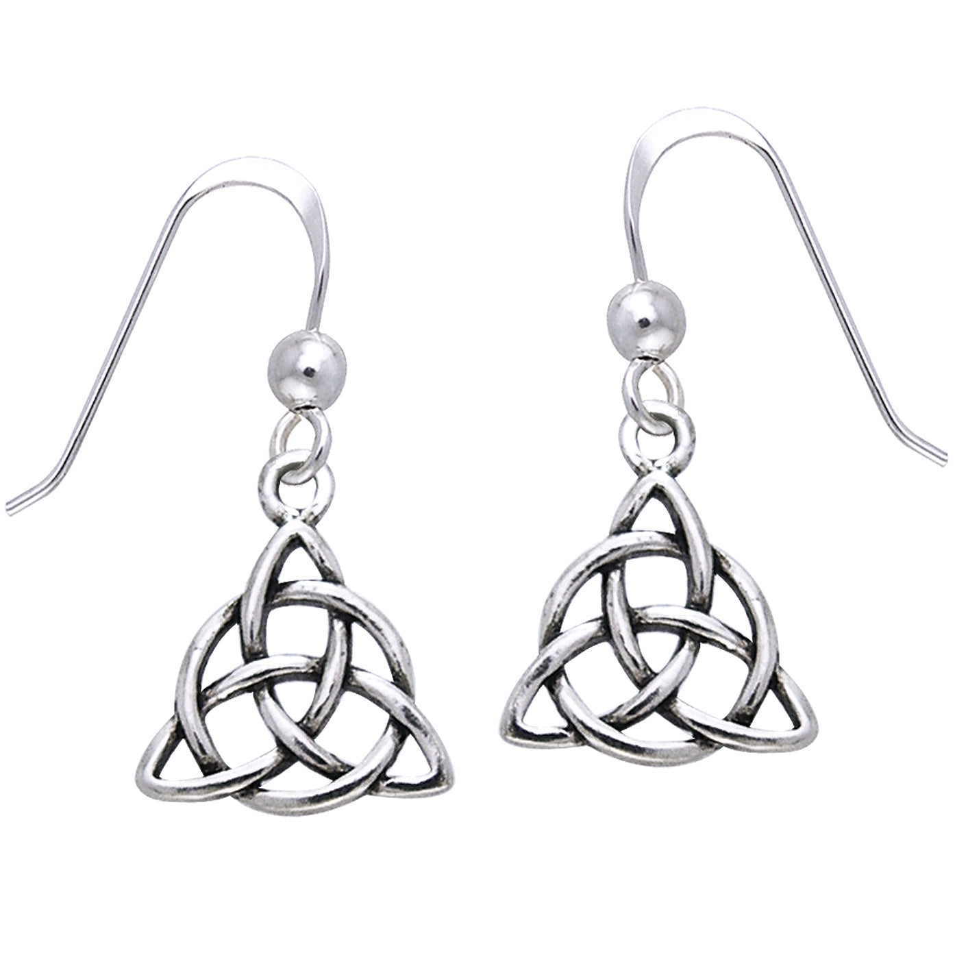 Celtic Triquetra Knot Triangle Sterling Silver Earrings – Silver Insanity